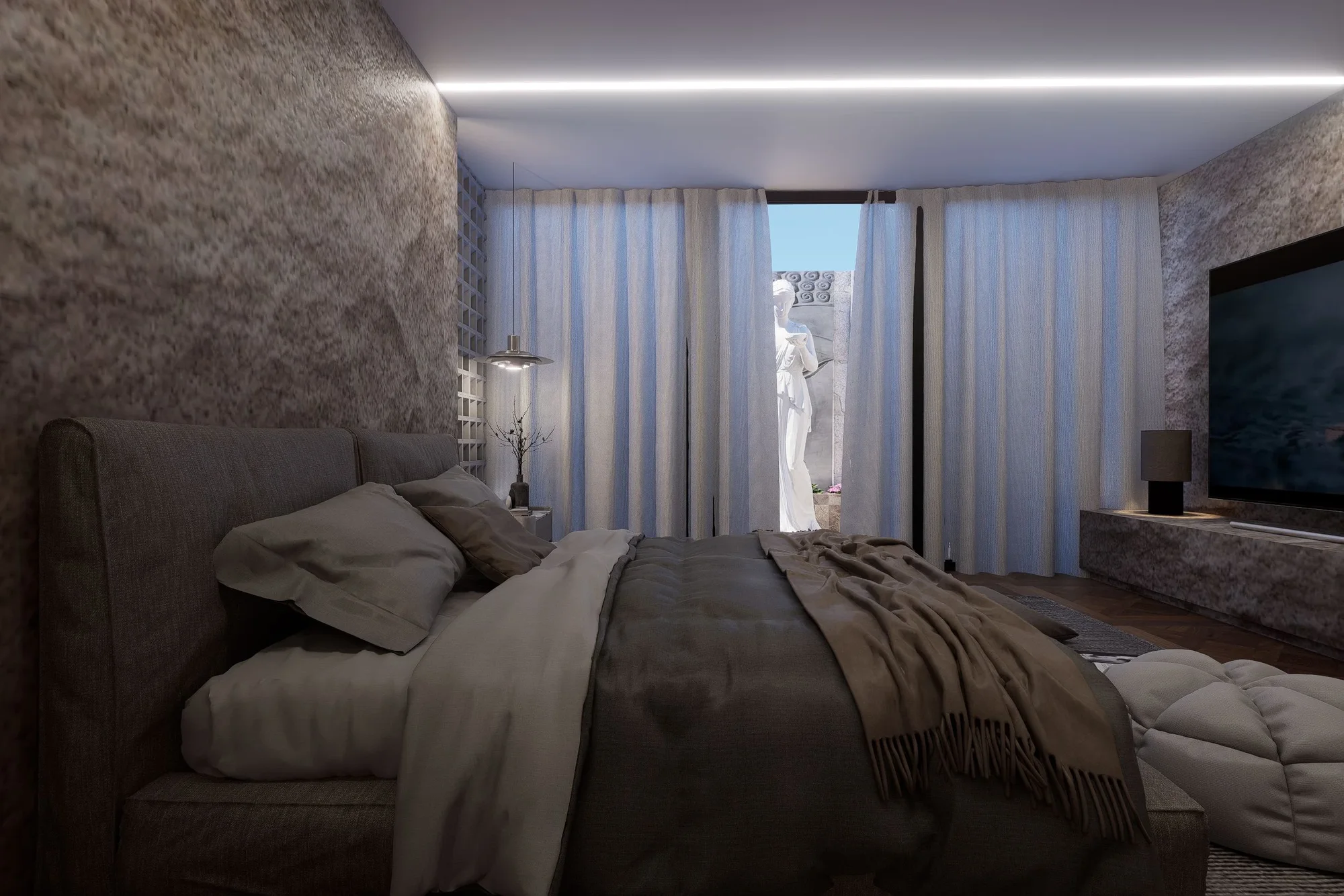 Private Villa Interior Concept — Emirates Hills, Dubai — galeri görseli 3