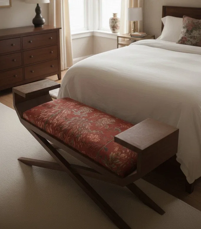 Royal Class Bench – Crimson Edition — galeri görseli 3